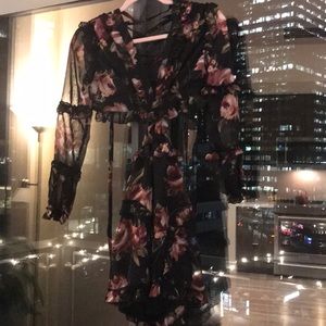 Flower flow out dress